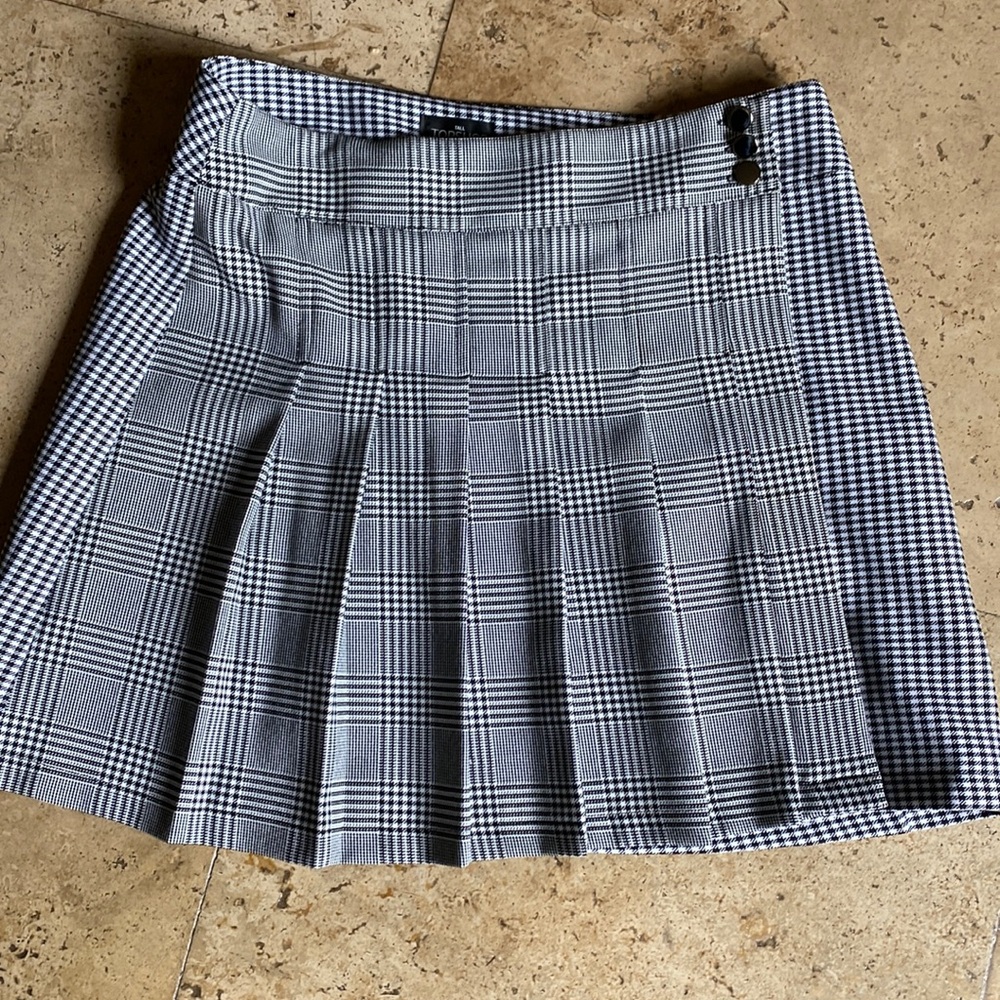 Top shop mini plaid skirt